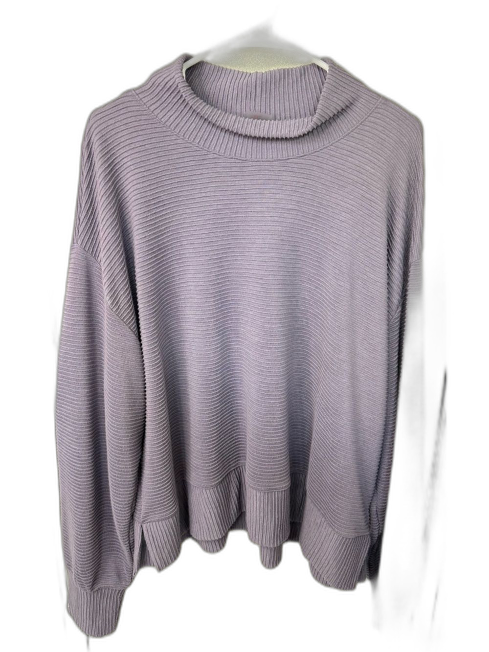 Calia XXL Soft Ribbed Lavender Sweater - Women
